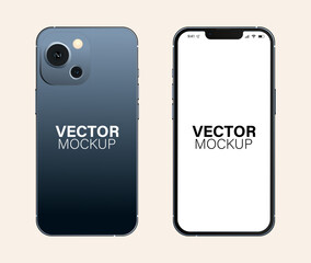 Mobile phone templates Design similar to iphone mockup illustration