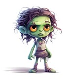 Fototapeta Niebo - Słodki mały zombie