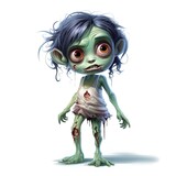 Fototapeta Niebo - Słodki mały zombie