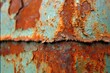 Captivating Close-Up of Rusted Metal Surface Revealing Intricate Textures