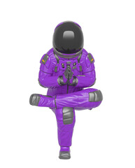 Sticker - master astronaut is doing a namaste yoga pose