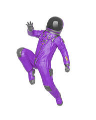 Wall Mural - master astronaut is jumping to the side