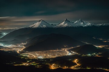 Poster - beautiful view of the mountains