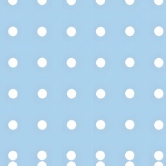 Wall Mural - seamless pattern of white dots on light blue background