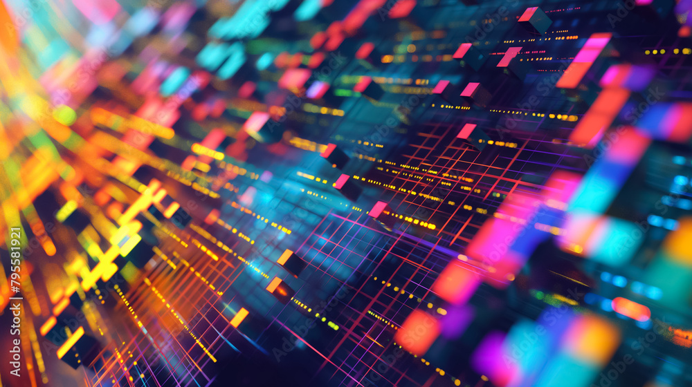 Pixelated patterns technology background pixelated patterns grids digital imagery and computer graphics. The blocky shapes and pixel art aesthetic create a retro-futuristic