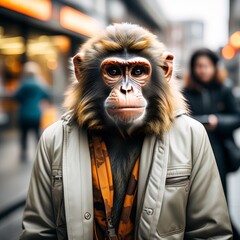 Sticker - portrait of young man in the city