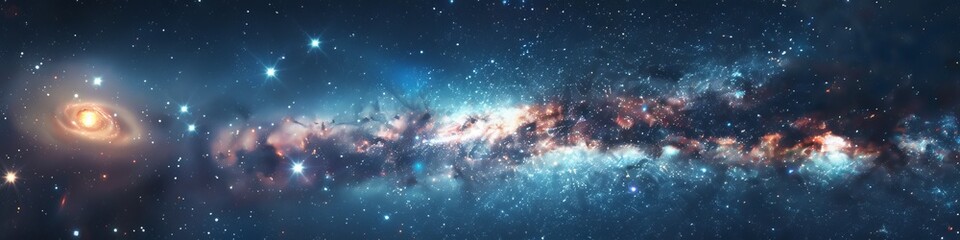 milky way in space.