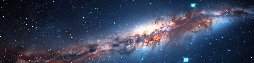 milky way in space.