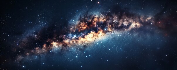 milky way in space.