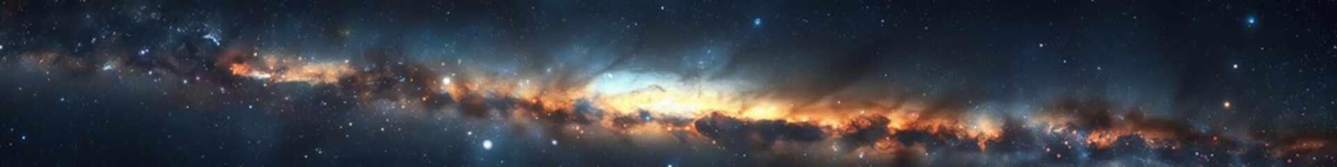milky way in space.
