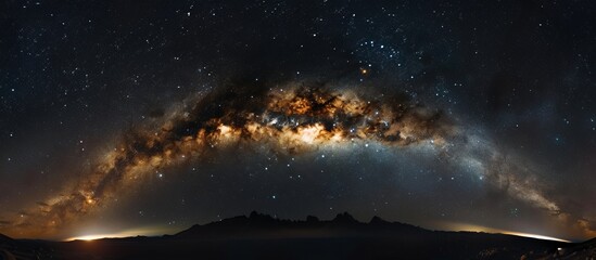 milky way in space.