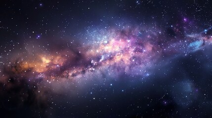 milky way in space.