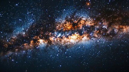 milky way in space.