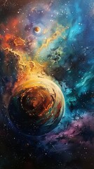 milky way in space.