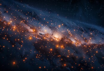 milky way in space.