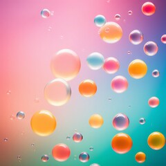 Sticker - colorful bubbles background. abstract illustration with color liquid in water.