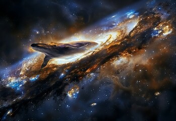 milky way in space.