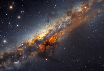 milky way in space.