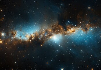 milky way in space.