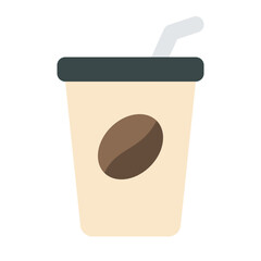 Sticker - iced coffee icon