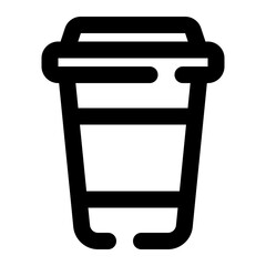 Sticker - paper cup icon