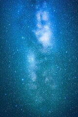 Sticker - night starry sky. space blue background. milky way, stars and nebula