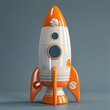 Rocket space from threads, cover toy