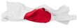 Elegant Waving Flag of Japan with Bold Red Circle on Pristine White Background