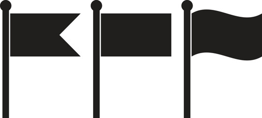 Poster - Flag icon set isolated on white background . Vector illustration