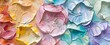 Pastel Impasto Petals in Abstract Artwork