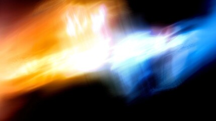 Aufkleber - Dynamic Light Overlay Texture on Black Background