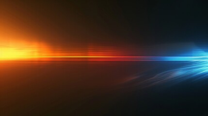Poster - Abstract Light Flare Over Black Background