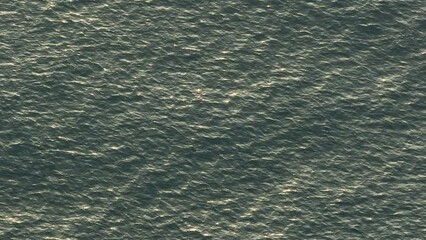 Sticker - Aerial footage of beautiful sea surface in sunrise landscape