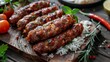 The Albanian dish is kefte. Minced meat sausages are usually served with rice or vegetable stew.