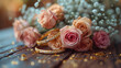 Tender Love Story: Soft Pink and Gold Wedding Concept for Romance