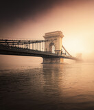 Fototapeta  - Chain Bridge in the morning, Budapest, Hungary