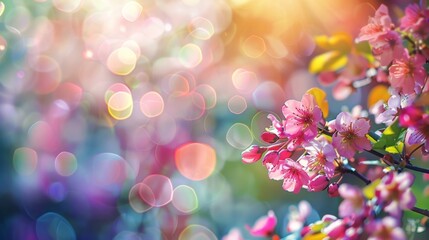 Wall Mural - Close up of multicolored flower