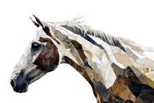Horse Animal Mammal White Background.