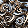 Abstract forms twisting and rotating, creating an illusion of perpetual motion and dynamism3