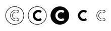Copyright Icon Vector Isolated On White Background. Copyright Symbols