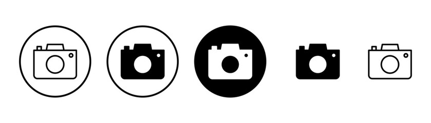 Camera Icon vector isolated on white background. Camera symbol. Camera vector icon