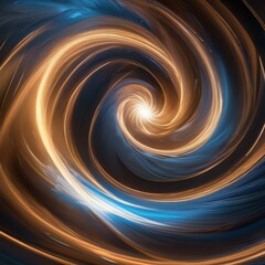 Wall Mural - A digital representation of a vortex in motion, swirling with light and energy2