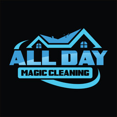 Wall Mural - home cleaning pressure wash logo