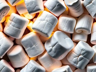 Poster - colorful marshmallows close up