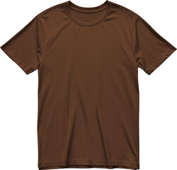 Brown short-sleeve t-shirt