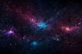 Fototapeta Kosmos - Dark and Glittered Galaxy Abstract Liquid Background Generator AI 