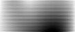 Line halftone gradient texture. Vibrating horizontal gradation background. Repeated stripe pattern backdrop. Black parallel thin to thick stripe backdrop for overlay, print, cover. Vector