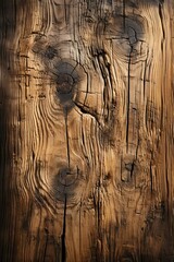 Wall Mural - b'weathered wooden texture with cracks and knots'