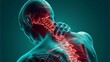 © Nuntapuk - 3D-rendered medical illustration showing shoulder, neck, and back anatomy, highlighting spine and skeletal structure