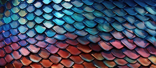 Wall Mural - a close up of a colorful snake skin texture